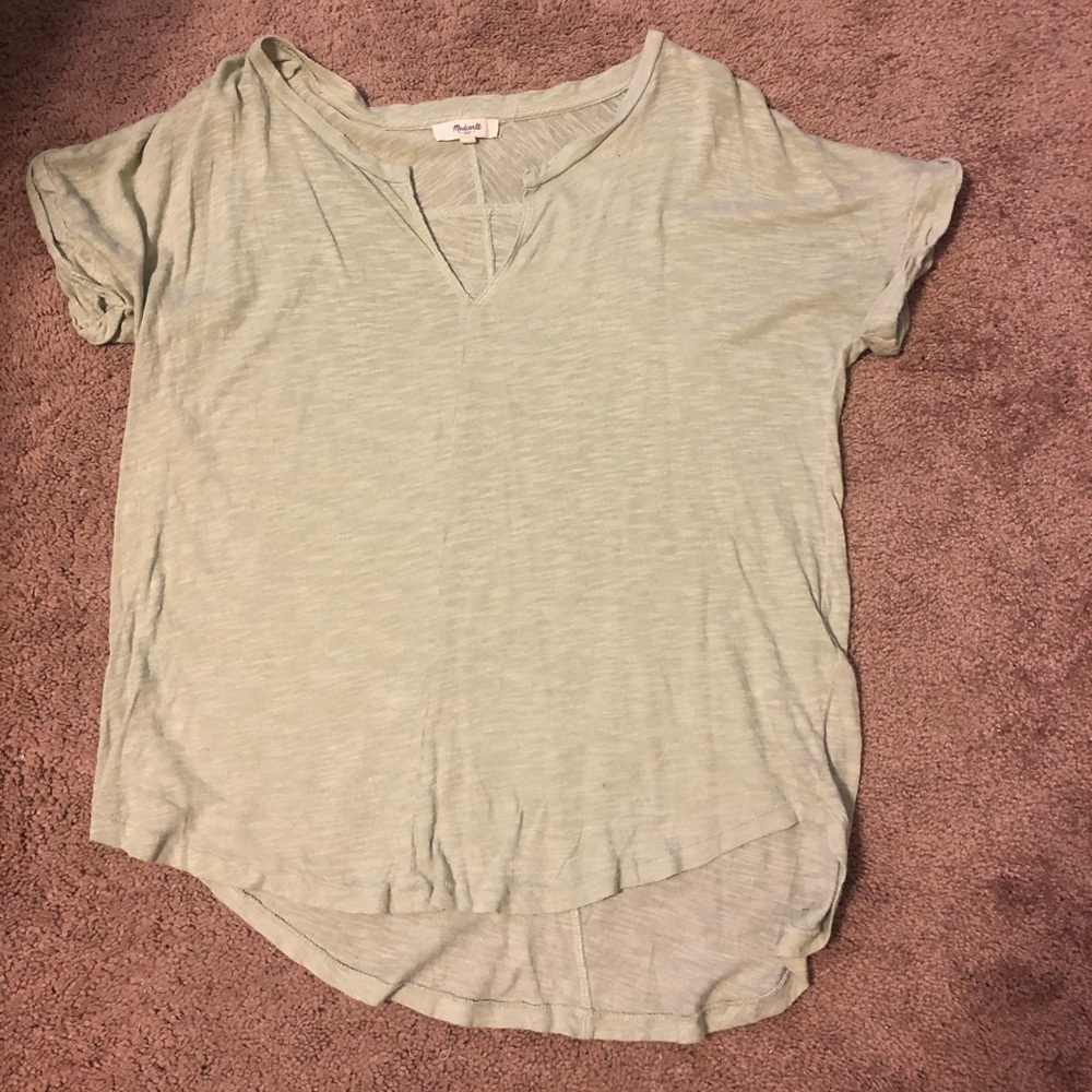 Madewell green shirt